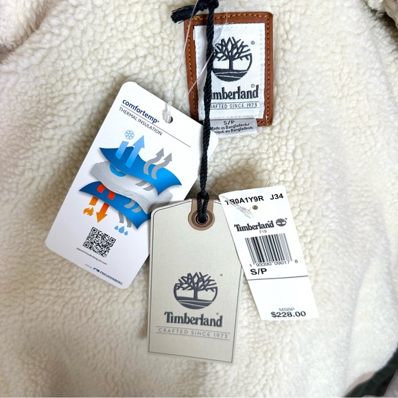 Timberland Mt. Kelsey Fleece Lined Parka Womens Sz Small Winter Coat - Picture 3 of 16